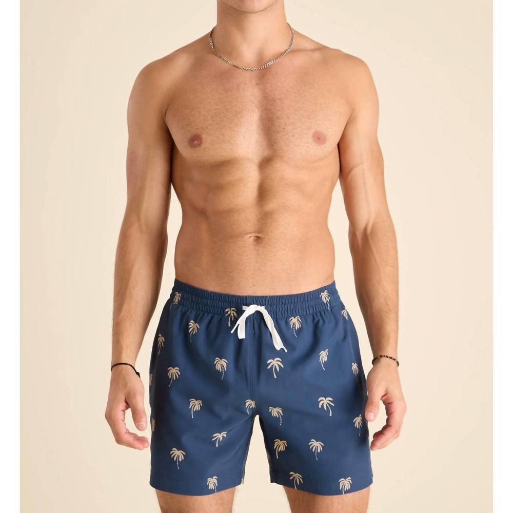 NEW CHUBBIES lined classic swim trunks in midnight palms